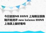 今日更新NB 880V8 上海限量版跑鞋开箱测评 new balance 880V8 上海版上脚好看吗