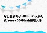今日更新椰子500Blush入手方式 Yeezy 500Blush在哪入手