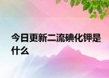 今日更新二流碘化钾是什么