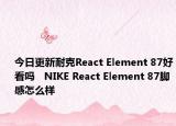 今日更新耐克React Element 87好看吗   NIKE React Element 87脚感怎么样