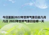 今日更新2022年世界气象日是几月几日 2022年世界气象日是哪一天