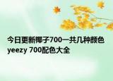 今日更新椰子700一共几种颜色 yeezy 700配色大全