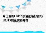 今日更新LBJ15灰金配色好看吗 LBJ15灰金实物开箱
