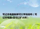 笔记本电脑触屏可以学画画吗（笔记本电脑c盘可以扩大吗）