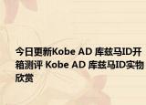 今日更新Kobe AD 库兹马ID开箱测评 Kobe AD 库兹马ID实物欣赏