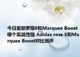 今日更新罗斯8和Marquee Boost哪个实战性强 Adidas rose 8和Marquee Boost对比测评