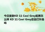 今日更新KD 11 Cool Grey配置怎么样 KD 11 Cool Grey适合打外场吗