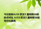 今日更新AJ33 欧文5 詹姆斯16优缺点对比 AJ33 欧文5 詹姆斯16谁性价比最高