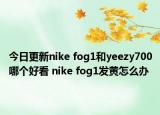 今日更新nike fog1和yeezy700哪个好看 nike fog1发黄怎么办