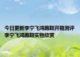今日更新李宁飞鸿跑鞋开箱测评 李宁飞鸿跑鞋实物欣赏