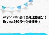 exynos980是什么处理器跑分（Exynos980是什么处理器）