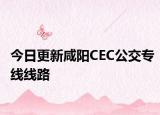 今日更新咸阳CEC公交专线线路