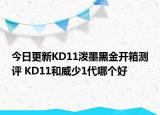 今日更新KD11泼墨黑金开箱测评 KD11和威少1代哪个好