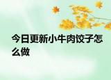 今日更新小牛肉饺子怎么做