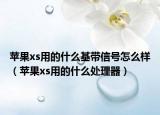 苹果xs用的什么基带信号怎么样（苹果xs用的什么处理器）