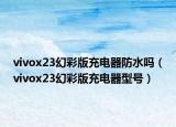 vivox23幻彩版充电器防水吗（vivox23幻彩版充电器型号）