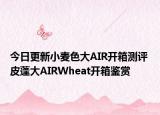 今日更新小麦色大AIR开箱测评 皮蓬大AIRWheat开箱鉴赏