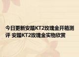 今日更新安踏KT2玫瑰金开箱测评 安踏KT2玫瑰金实物欣赏