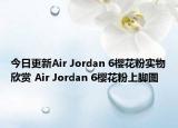 今日更新Air Jordan 6樱花粉实物欣赏 Air Jordan 6樱花粉上脚图