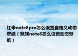 红米note8pro怎么设置自定义动态壁纸（魅族note8怎么设置动态壁纸）
