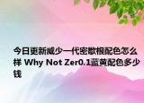 今日更新威少一代密歇根配色怎么样 Why Not Zer0.1蓝黄配色多少钱