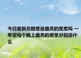 今日更新北极星是最亮的星星吗 一年里每个晚上最亮的星星分别是什么