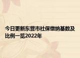 今日更新东营市社保缴纳基数及比例一览2022年