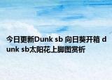 今日更新Dunk sb 向日葵开箱 dunk sb太阳花上脚图赏析