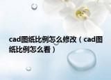 cad图纸比例怎么修改（cad图纸比例怎么看）