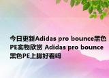 今日更新Adidas pro bounce黑色PE实物欣赏 Adidas pro bounce黑色PE上脚好看吗