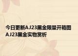 今日更新AJ23黑金限量开箱图 AJ23黑金实物赏析