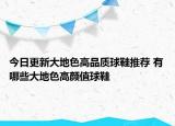 今日更新大地色高品质球鞋推荐 有哪些大地色高颜值球鞋