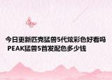 今日更新匹克猛兽5代炫彩色好看吗 PEAK猛兽5首发配色多少钱