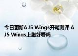 今日更新AJ5 Wings开箱测评 AJ5 Wings上脚好看吗