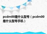 pcdm00是什么型号（pcdm00是什么型号手机）