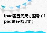 ipad第五代尺寸型号（ipad第五代尺寸）