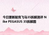 今日更新耐克飞马35拆解测评 Nike PEGASUS 35拆解图