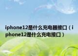 iphone12是什么充电器接口（iphone12是什么充电接口）