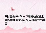 今日更新Air Max 1黑曜石配色上脚怎么样 耐克Air Max 1蓝白在哪买