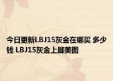 今日更新LBJ15灰金在哪买 多少钱 LBJ15灰金上脚美图