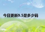 今日更新9.5是多少码