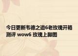 今日更新韦德之道6老玫瑰开箱测评 wow6 玫瑰上脚图