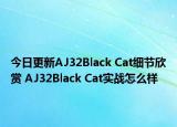 今日更新AJ32Black Cat细节欣赏 AJ32Black Cat实战怎么样