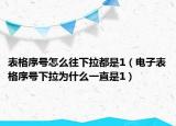 表格序号怎么往下拉都是1（电子表格序号下拉为什么一直是1）