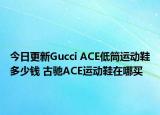 今日更新Gucci ACE低筒运动鞋多少钱 古驰ACE运动鞋在哪买