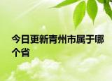 今日更新青州市属于哪个省