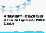 今日更新耐克风一雪碧配色实战测评 Nike Air Flightposite 1雪碧配色怎么样