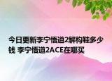 今日更新李宁悟道2解构鞋多少钱 李宁悟道2ACE在哪买