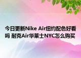 今日更新Nike Air纽约配色好看吗 耐克Air华莱士NYC怎么购买