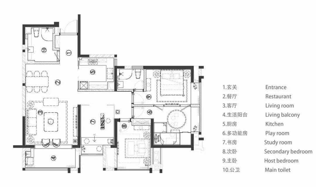 118㎡新中式，现代极简的硬装，古朴大气的软装，营造庄重雅致